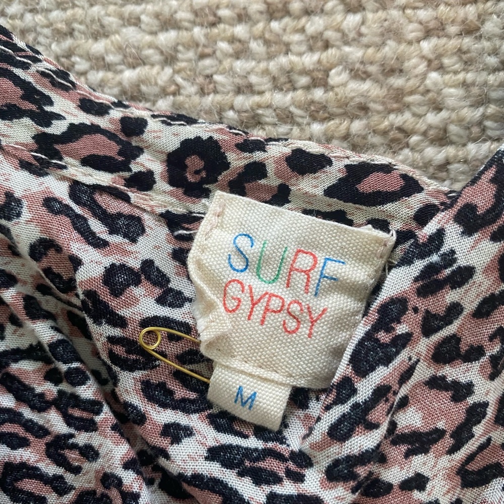 Surf gypsy Leopard dress! Size Medium - Picture 2 of 2